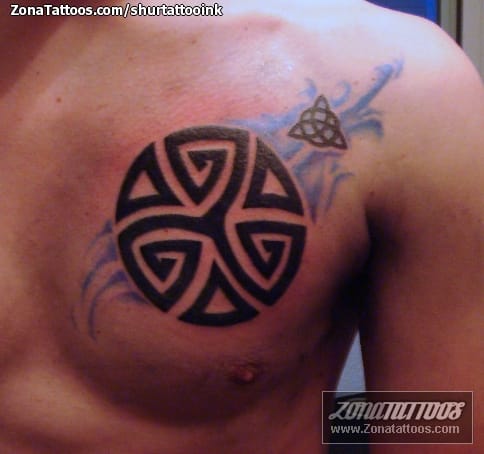 Tattoo photo Celtic, Chest