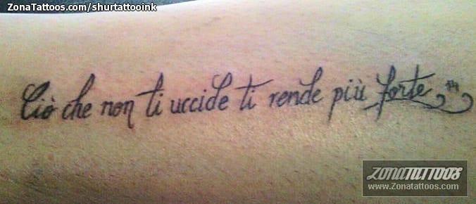 Foto de tatuaje Letras, Frases