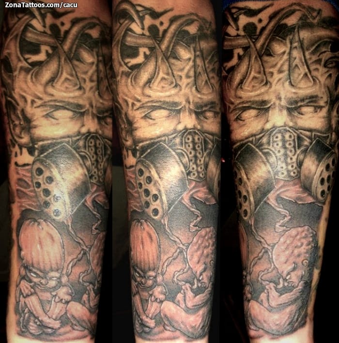 Tattoo photo Monsters, Horror, Masks