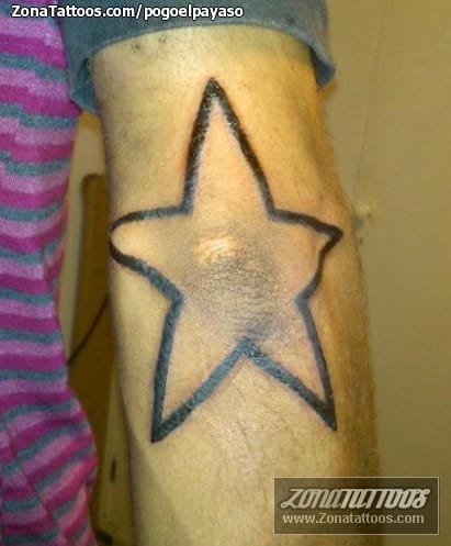 Foto de tatuaje Codo, Estrellas