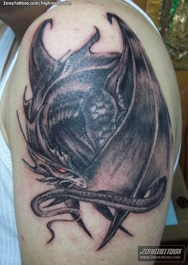 Foto de tatuaje Dragones, Fantasía