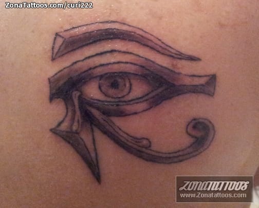 Foto de tatuaje Ojo de Horus, Egipcios