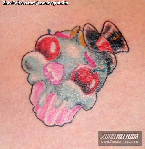 Foto de tatuaje Cupcakes, Sombreros, Cerezas