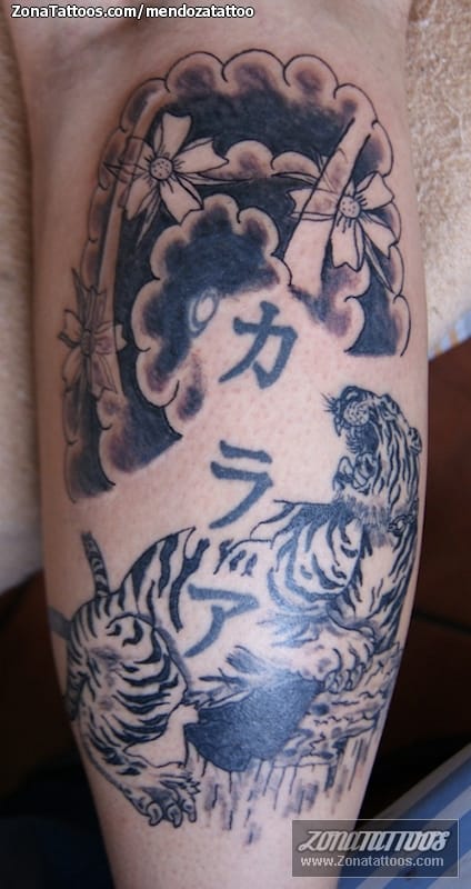 Tattoo photo Asian, Tigers, Animals