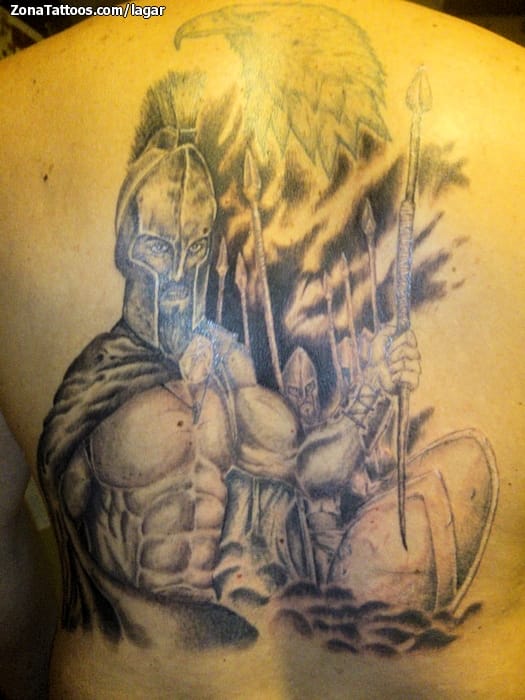 Tattoo photo Warriors, Back