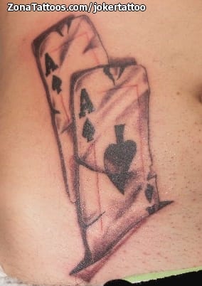 Foto de tatuaje Naipes, Poker