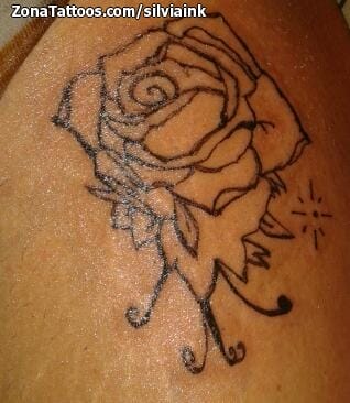 Tattoo photo Roses, Flowers