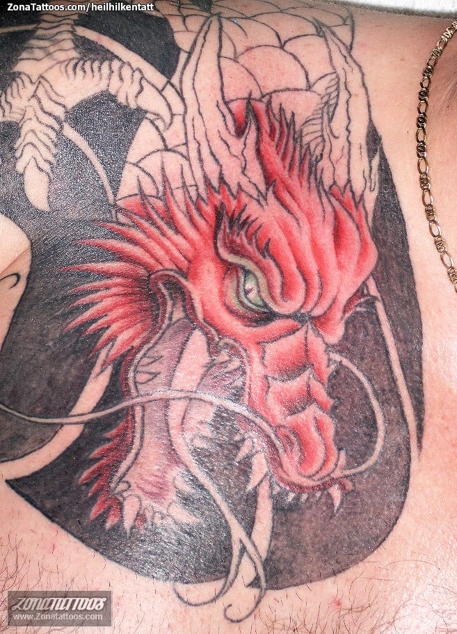 Foto de tatuaje Dragones, Orientales