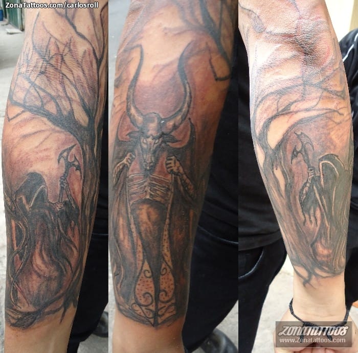 Tattoo photo Trees, Demons