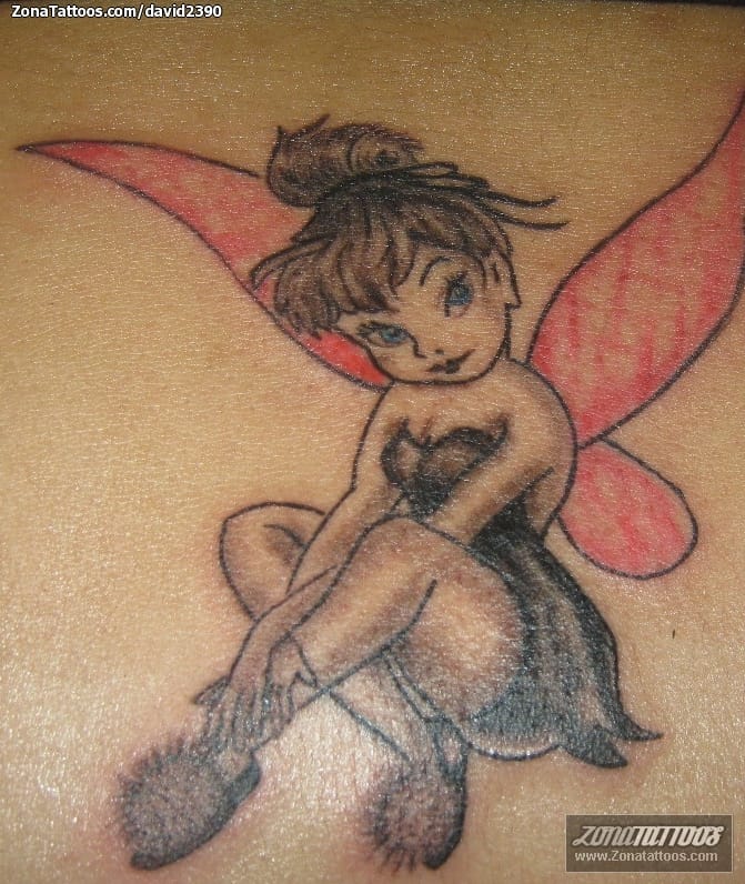 Foto de tatuaje Hadas, Campanilla, Disney