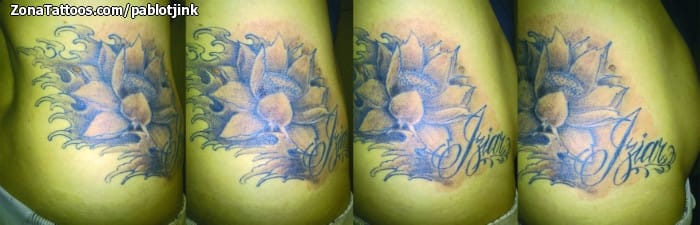 Foto de tatuaje Lotos, Flores