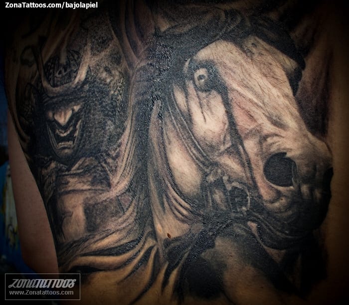 Tattoo photo Samurai, Horses, Animals