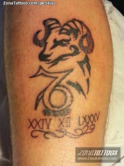 Tattoo of Horoscope, Rams