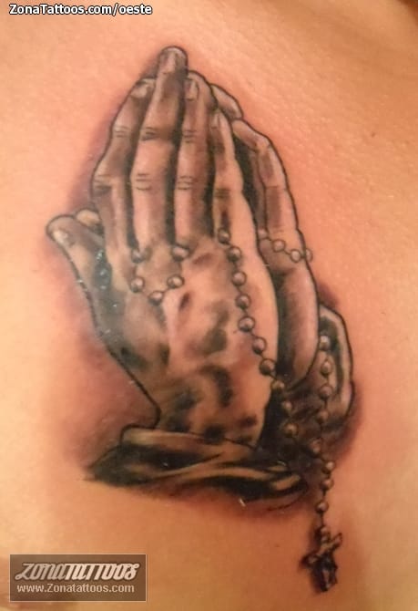 Foto de tatuaje Manos, Religiosos, Rezos