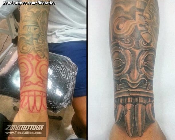 Foto de tatuaje Aztecas