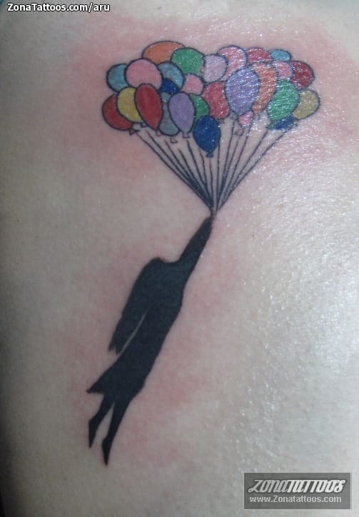 banksy tattoo girl balloon