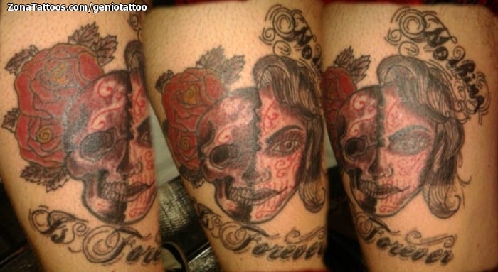 Tattoo photo Skulls, Faces