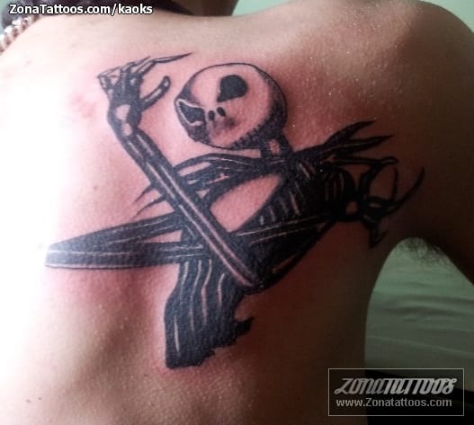 Tattoo photo Shoulder blade, Tim Burton