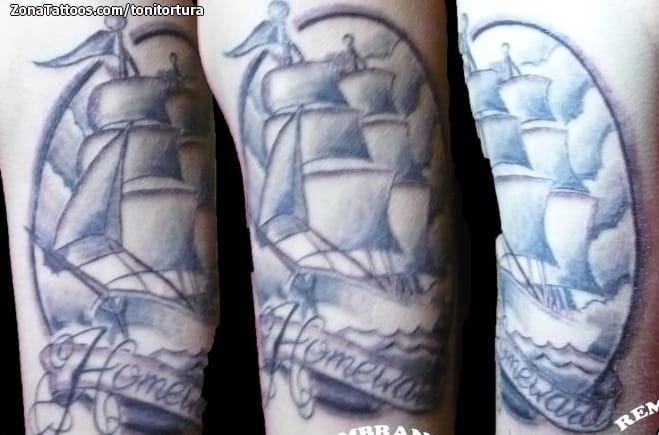 Tattoo photo Boats, Old School