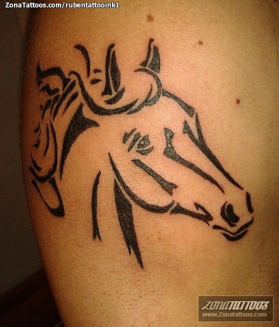 Foto de tatuaje Caballos, Animales