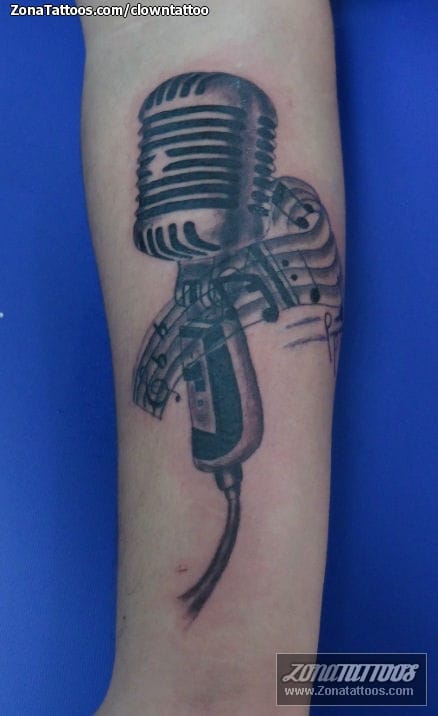 Tattoo of Microphones, Musical notes