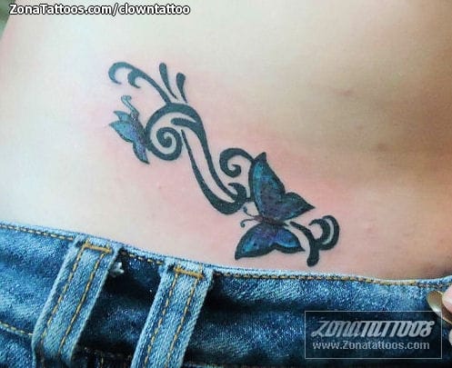 Foto de tatuaje Mariposas, Filigranas