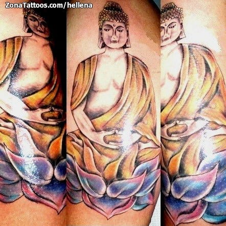 Tattoo photo Buddha, Religious
