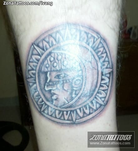 Foto de tatuaje Aztecas