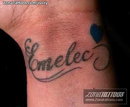 Tattoo photo Letters, Wrist