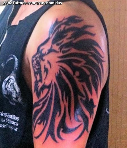 Tattoo photo Tribal, Lions, Animals