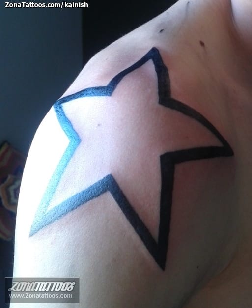 Tattoo photo Stars, Shoulder