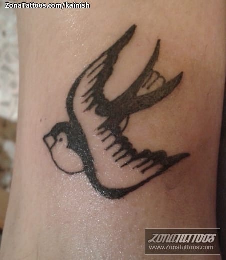 Foto de tatuaje Golondrinas, Aves, Animales