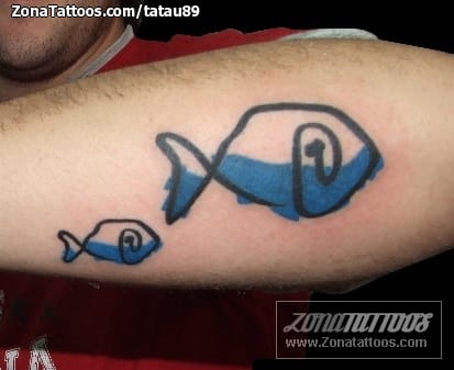 Foto de tatuaje Peces, Animales