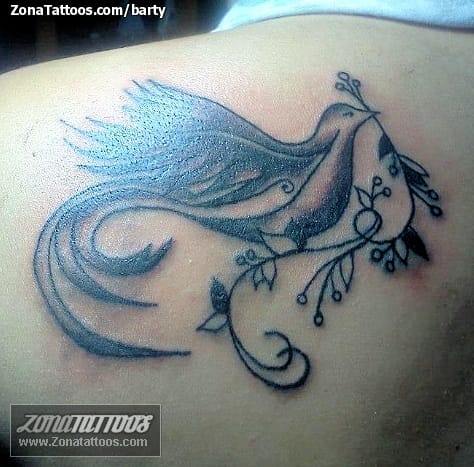 Foto de tatuaje Palomas, Aves, Animales