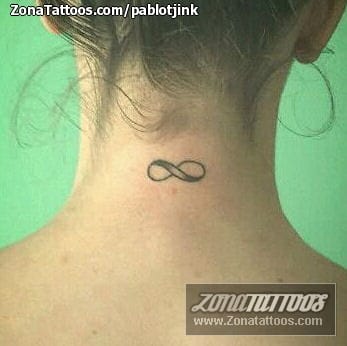 Tattoo photo Infinity, Nape