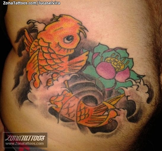 Tattoo photo Koi, Asian, Fish