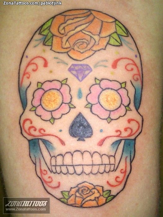 Foto de tatuaje Sugar Skull