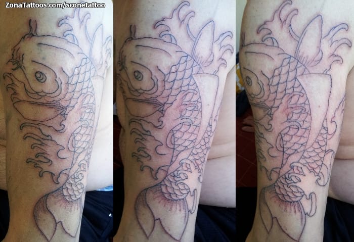 Foto de tatuaje Peces, Orientales