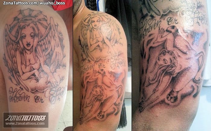 Foto de tatuaje Ángeles, Demonios