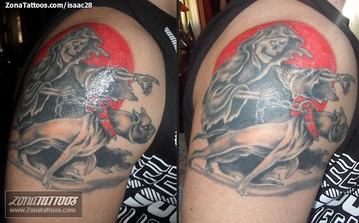 Tattoo photo Grim Reapers, Dogs