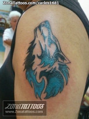 Foto de tatuaje Lobos, Animales