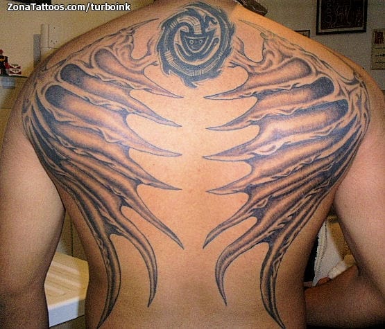 Tattoo photo Wings, Back