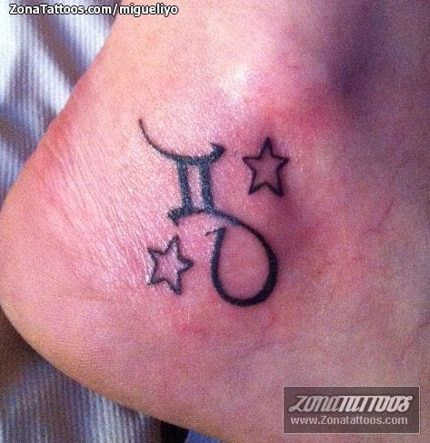 Tattoo of Zodiac, Ankle