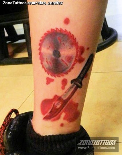 Tattoo photo Blood, Gore, Knives