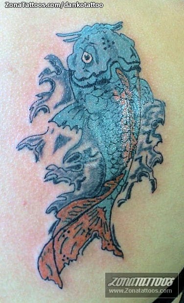 Tattoo photo Asian, Koi, Fish