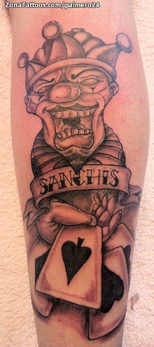 Tattoo photo Chicanos, Clowns, Spades