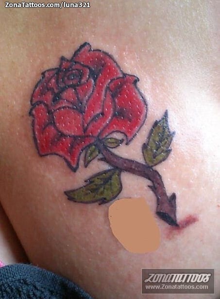 Tattoo photo Roses, Flowers