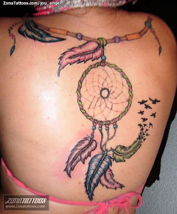 Tattoo photo Dreamcatcher, Back