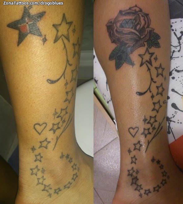 Foto de tatuaje Rosas, Cover Up