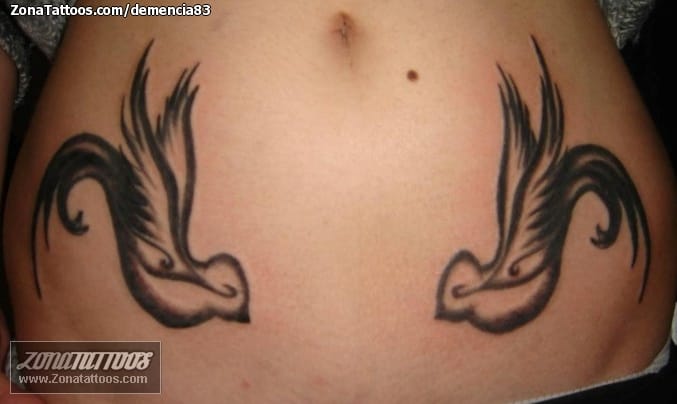 Foto de tatuaje Golondrinas, Aves, Animales